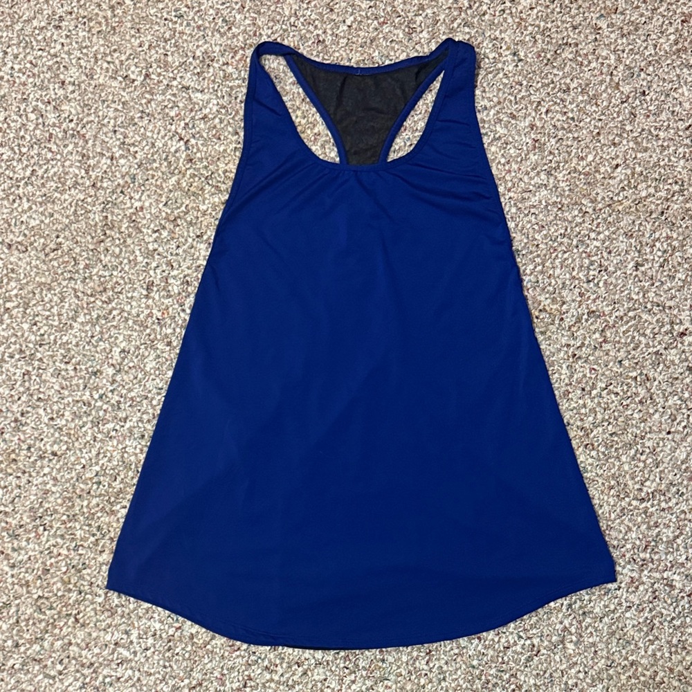 Fabletics Royal Blue Racerback Tank Top